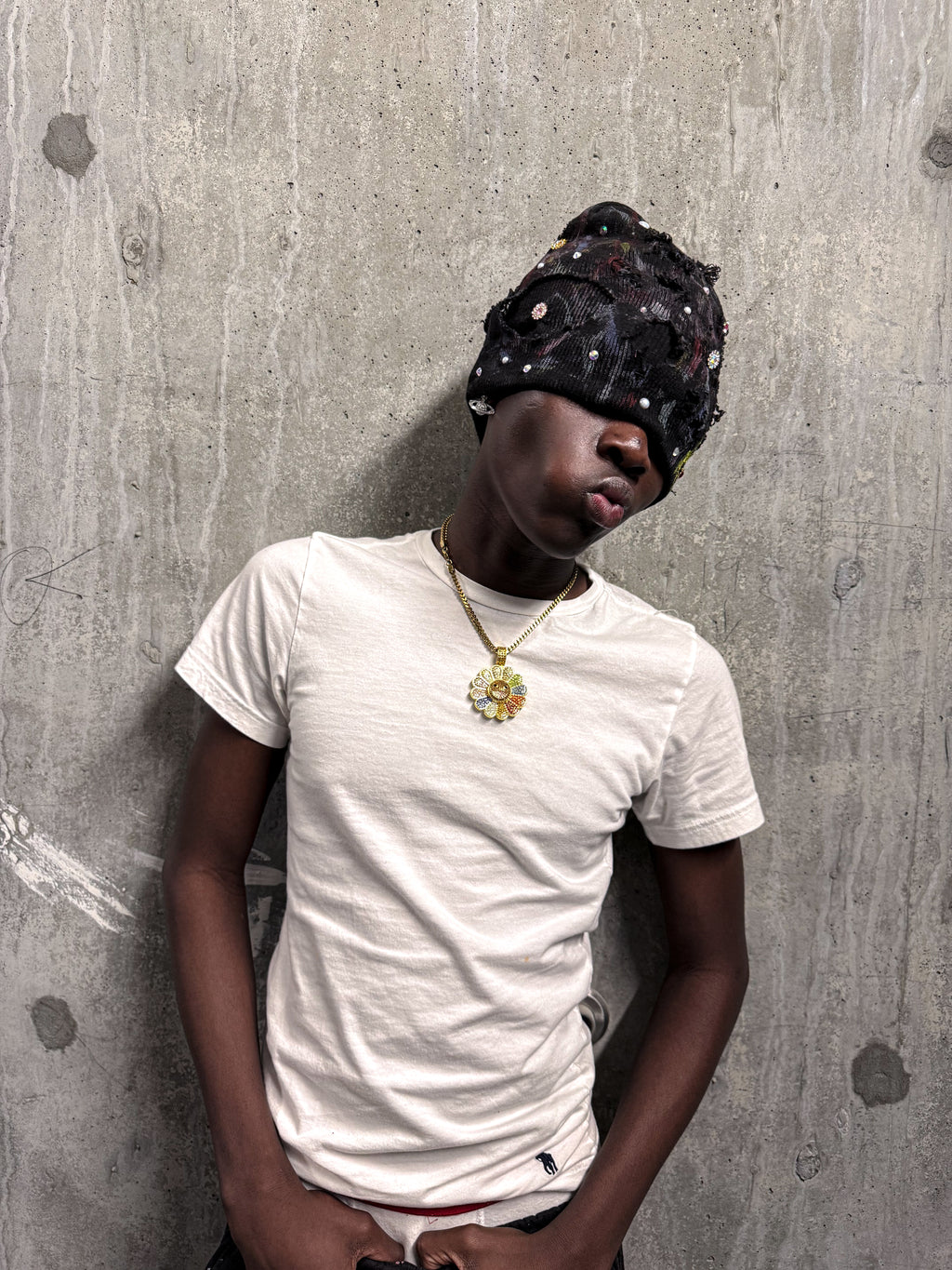 Konia Distressed beanie